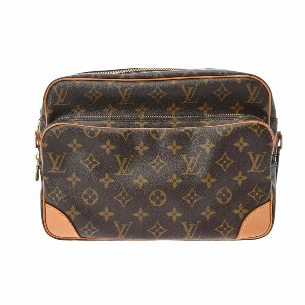 LOUIS VUITTON Monogram Nile Brown Canvas Shoulder Bag